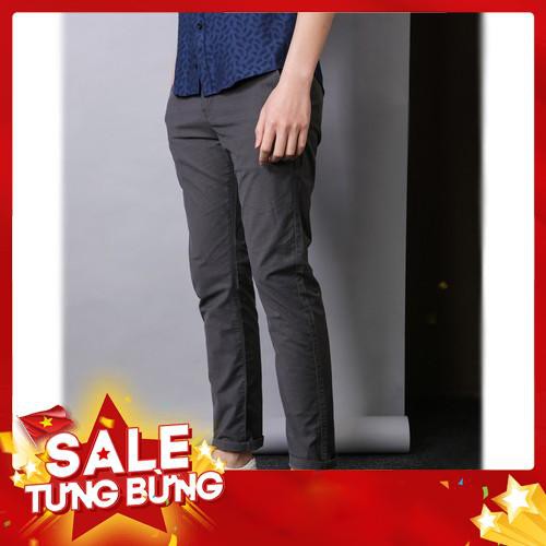 Quần Kaki Nam Dáng Vừa Màu Ghi Đậm Phong Cách Công Sở Trẻ Trung - Hàng nhập khẩu