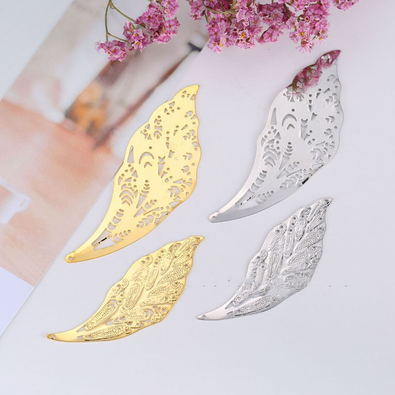 1 phiến họa tiết cánh chim làm vương miện Lolita nguyên liệu làm trâm làm trang sức cổ trang