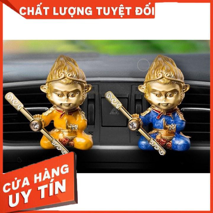 Quạt Thổi Nước Hoa Cài Cửa Gió Điều Hòa Ô Tô Hình Ngộ Không Màu Ngẫu Nhiên