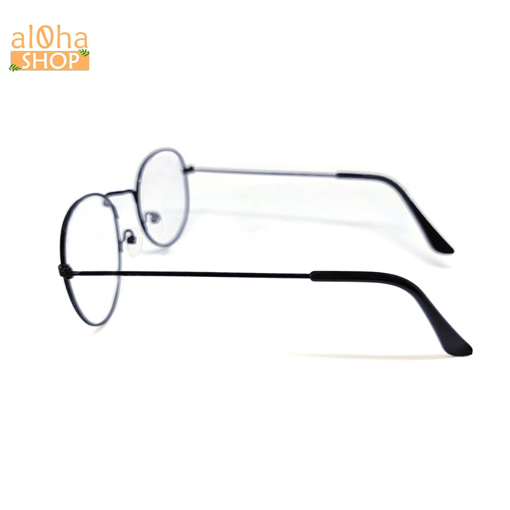 Mắt kính thời trang chống bụi gọng sắt tròn K024 nobita unisex nam nữ - al0ha Shop