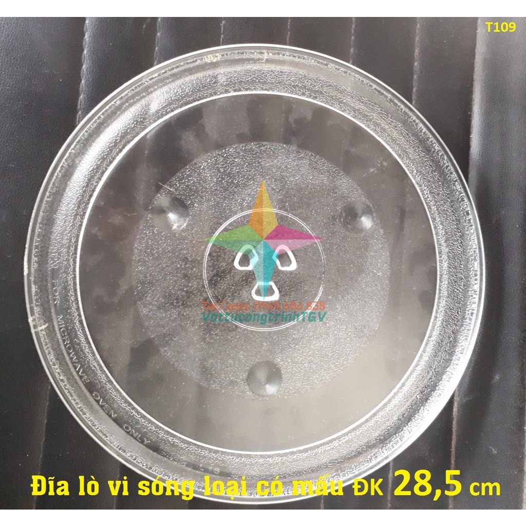 Đĩa lò vi sóng có mấu ĐK 28,5 cm dùng cho các loại Lò vi sóng 22L-25L.