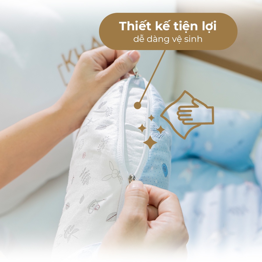 Nôi Vải Ngủ Chung Giường Cho Trẻ Sơ Sinh Khang Home - Cotton Thiên Nhiên Cao Cấp - Giặt Máy Tiện Lợi