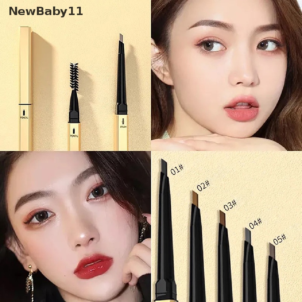 Bút kẻ lông mày hai đầu tam giác siêu mịn chống thấm nước với 5 màu lựa chọn | BigBuy360 - bigbuy360.vn