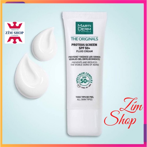 ✅[CHÍNH HÃNG] Kem Chống Nắng MARTIDERM Proteos Screen SPF 50+ Fluid Cream - Marti Derm Phổ Rộng