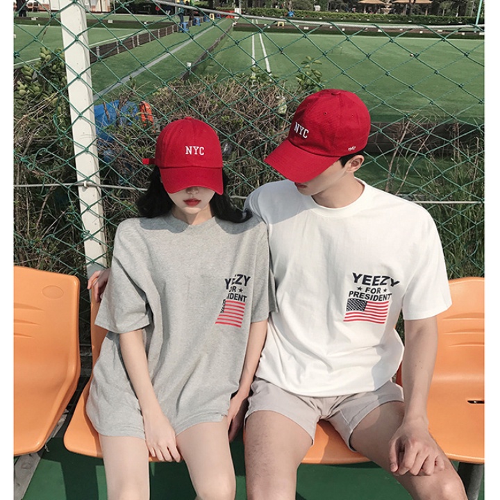 Áo Phông Đôi Logo Lá Cờ HOT TREND - I5060