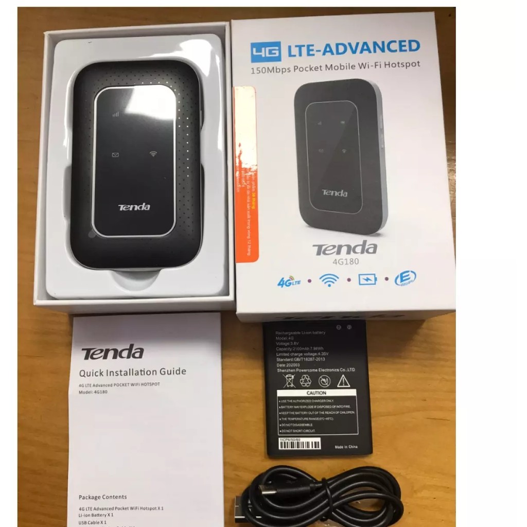 Bộ phát Wifi 4G Tenda 4G180 150Mbps. Và ZTE OLAX WD680