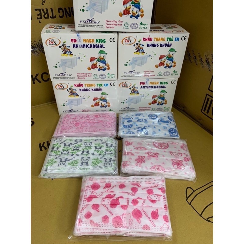 Hộp 50 cái khẩu trang y tế cho bé | BigBuy360 - bigbuy360.vn