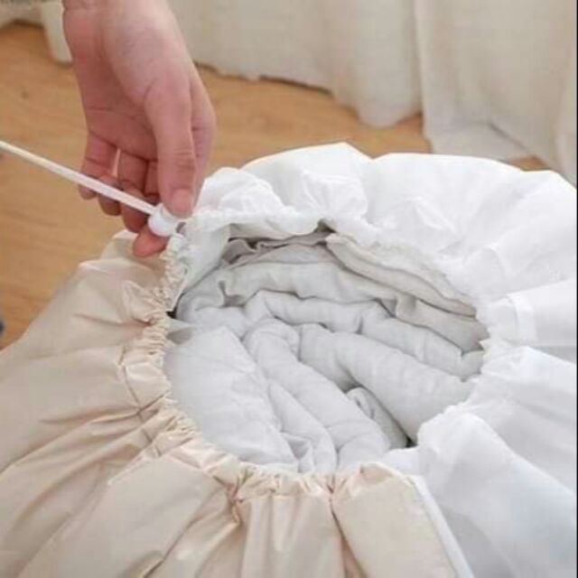 Combo 2 Túi đựng chăn ga quần áo hình thú cute_loại to có dây rút