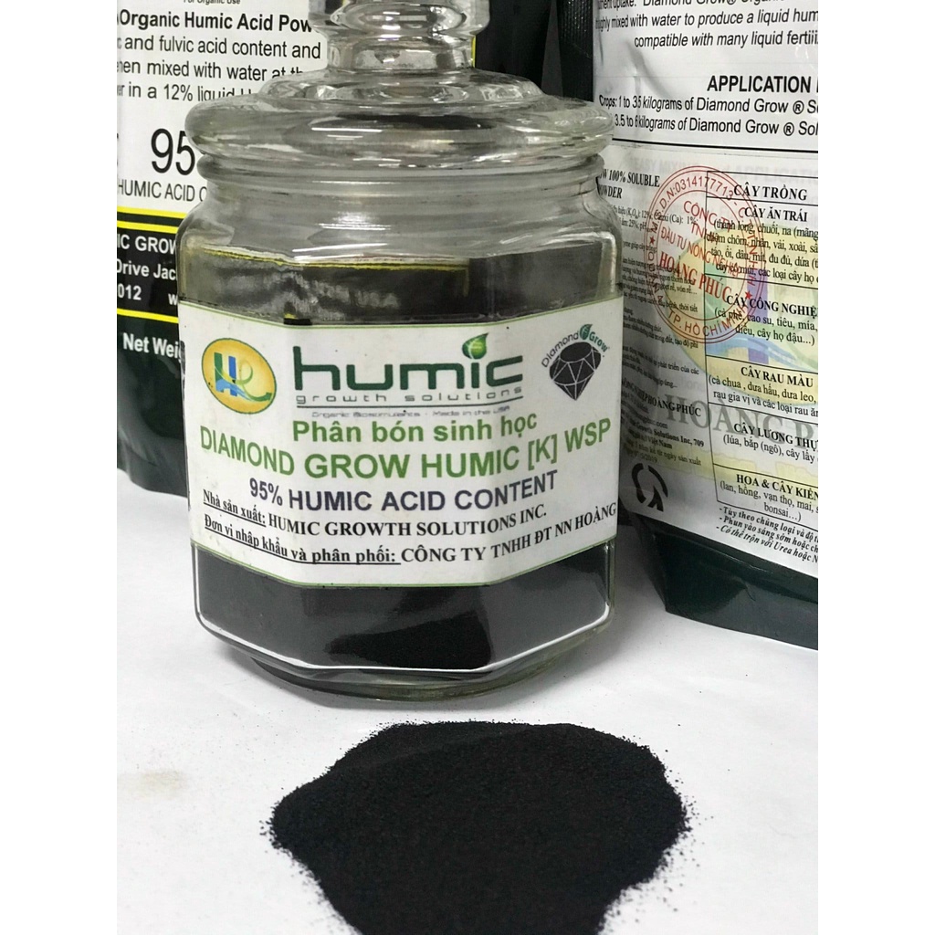 HUMIC ACID POWDER 95%  NHẬP KHẨU MỸ GÓI 1KG