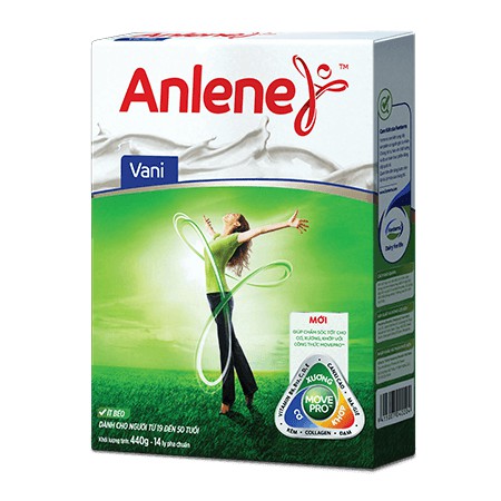 Sữa Anlene 440g dành cho người từ 19 đến 45 tuổi