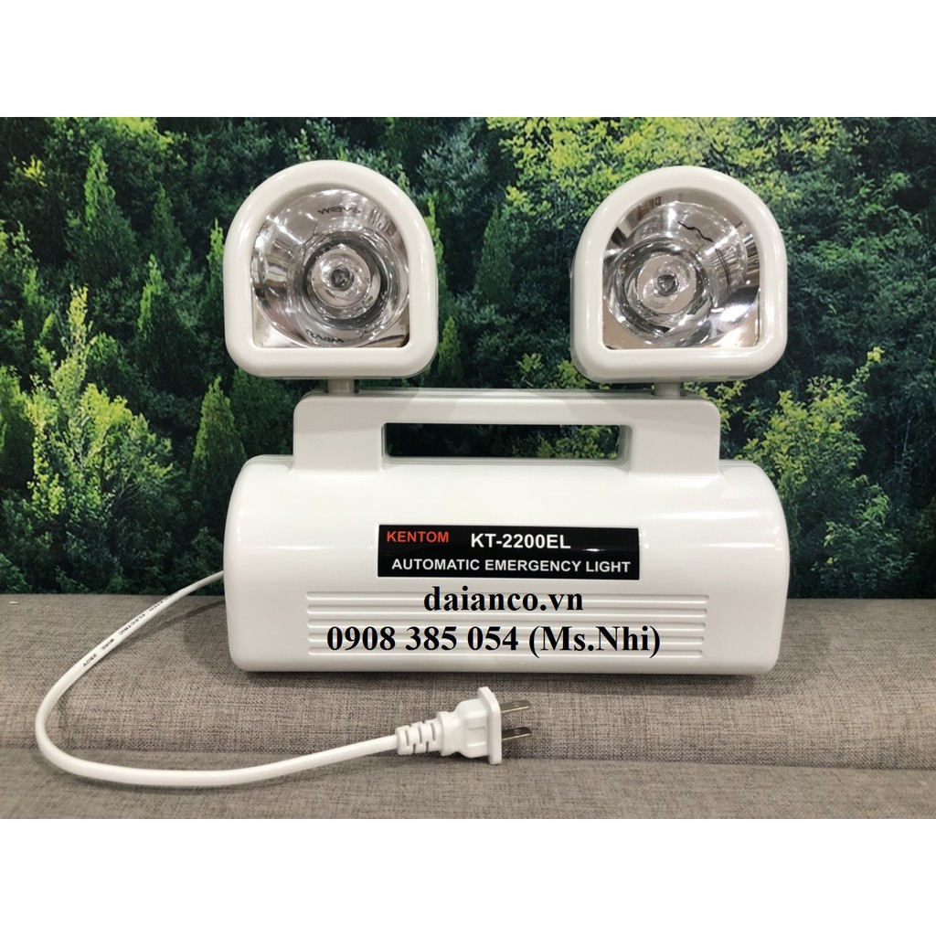 Đèn sạc chiếu sáng khẩn cấp Kentom KT2200EL - Ánh sáng vàng