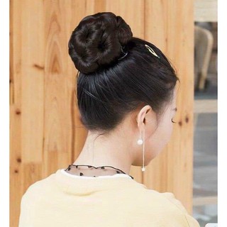 BÚI TÓC GIẢ BÔNG HOA CAO CẤP, PHỤ KIỆN TÓC