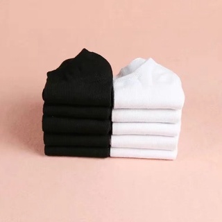 Tất vớ nam nữ trơn cổ ngắn basic [WAZZI.SHOP]