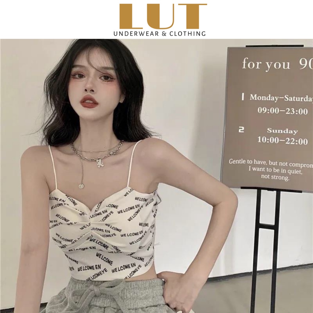 Bra - bralette có cúp ngực - áo 2 dây thể thao cá tính - LUT