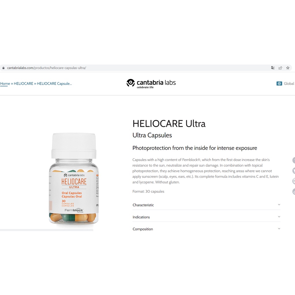 Viên Uống Chống Nắng Heliocare Ultra/ Ultra – D Oral Capsules 30 viên