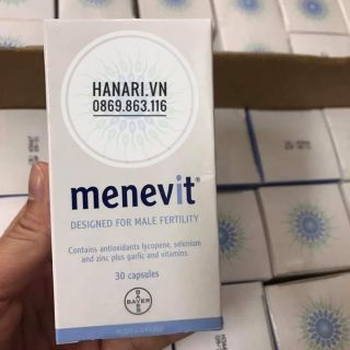 [ Chuẩn Auth] Menevit Úc Viên uống nâng cao chất lượng tinh trùng cho nam giới
