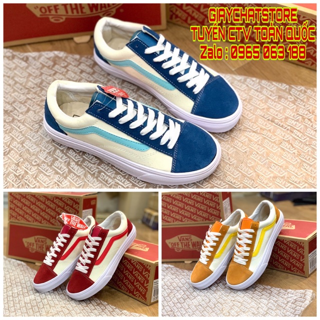 Giày Thể Thao Style36 FREESHIPCó Voucher Mã Giảm Giá❤️Giày Sneaker Old Skool , Giày Sneaker V-A-N-S-N-A-VFULLBOX