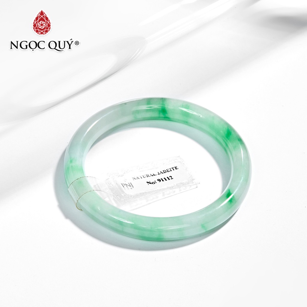 Vòng tay liền khối cẩm thạch AAA - jadetie Mệnh Hỏa , Mộc - Ngọc Quý
