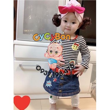 Mũ Nón Turban Cho Bé Vải Thun Cotton Tai Thỏ Kèm Tóc Giả - Size Từ Sơ Sinh