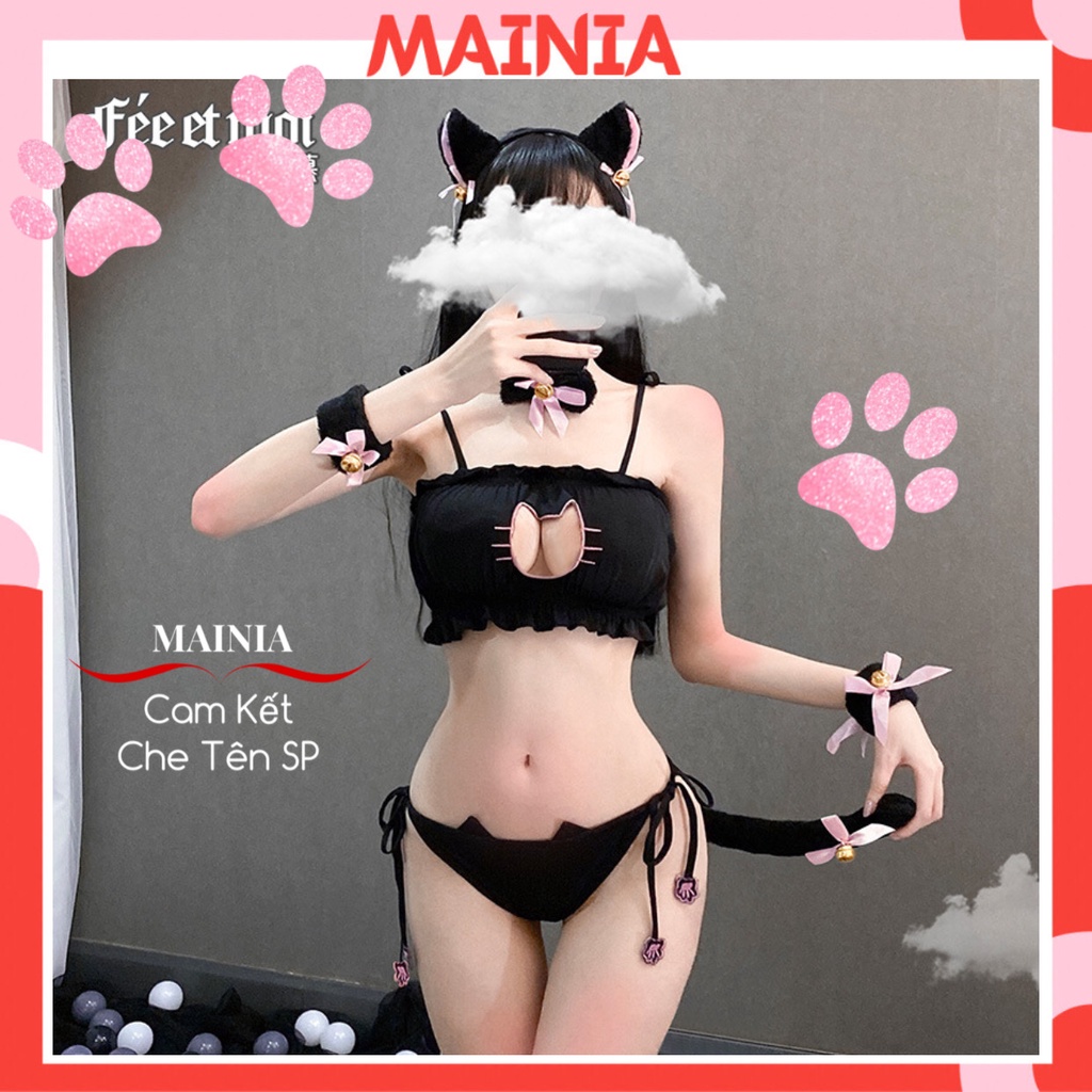Bộ Đồ Ngủ Cosplay Mèo Ding Dong Xinh Xắn Dễ Thương Mainia Shop