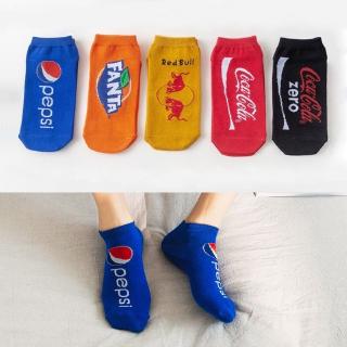 1 Đôi Tất Chân Cotton In Chữ Coca Cola Nhiều Màu Thời Trang