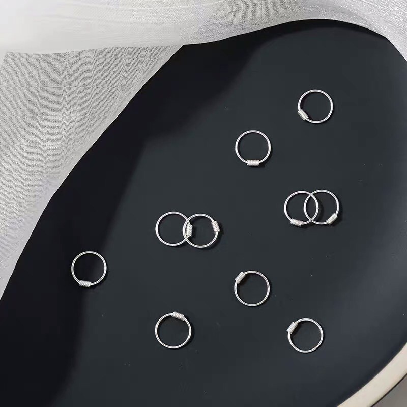 Khuyên tai nữ bạc ta nguyên chất, xinh xắn, cam kết khuyên tai bạc ss925 không xỉn màu - Mã TSJB09