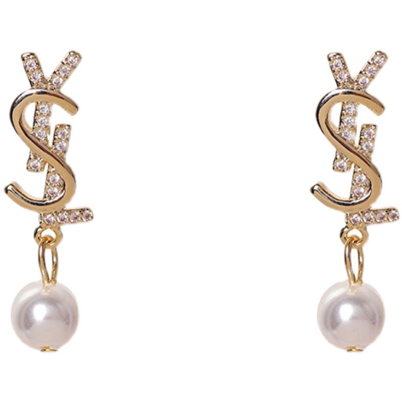 Khuyên Tai Nữ Đính Ngọc Trai Kiểu Dáng Thanh Lịch