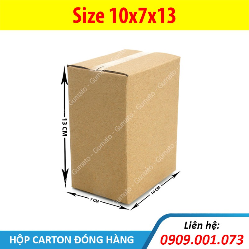 Hộp giấy P14 size 10x7x13 cm, thùng carton gói hàng Everest