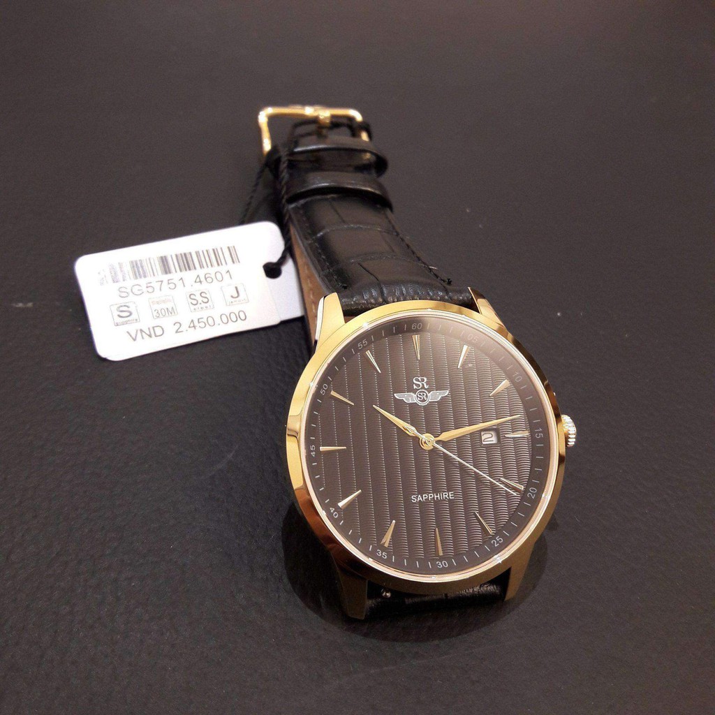 Đồng Hồ Nam SRWATCH Classic SG5751.4601 mặt kính Sapphire chống nước,chống xước tuyệ