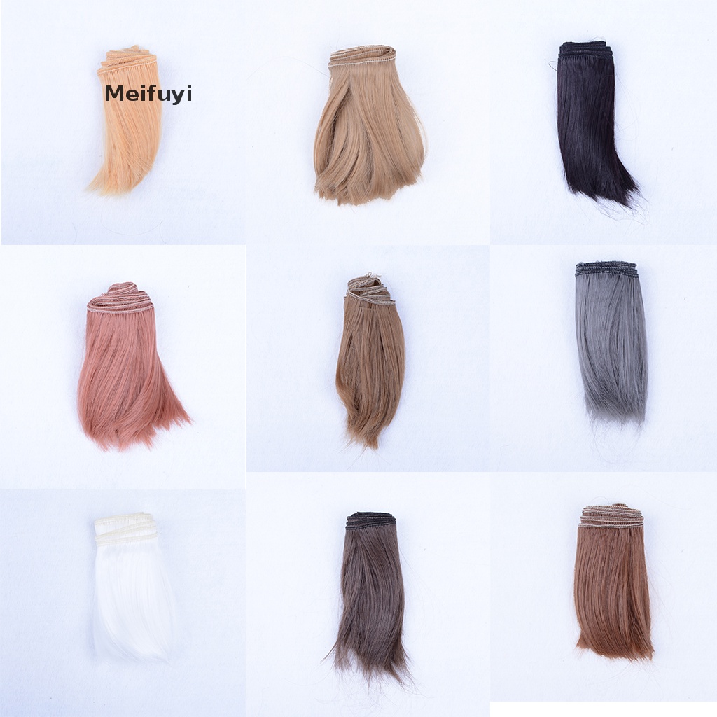 [Meifuyi] 10cmx100cm DIY Welf Fringe Wig High-temperature Wire Hair for 1/3 1/4 BJD Doll COD
