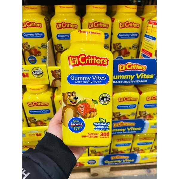 Kẹo Dẻo Bổ Sung Vitamin Gấu Lil'Critter Gummy Vites Multivitamin Complete Cho Trẻ Từ 2 Tuổi 300 Viên