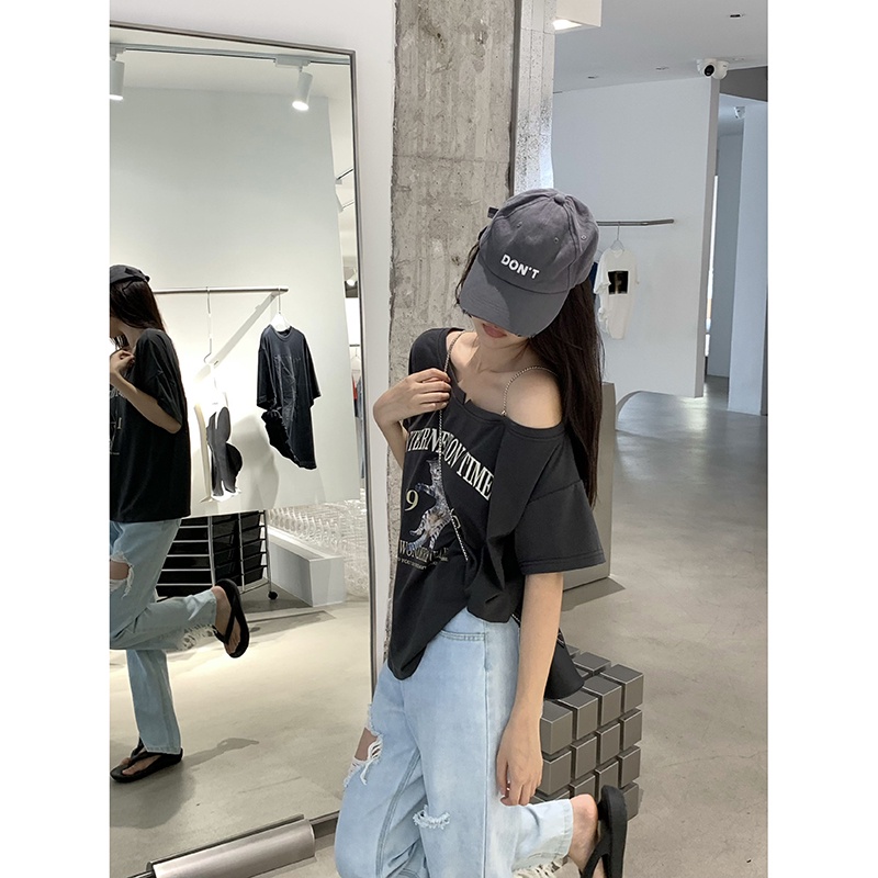 Áo thun NRVP ngắn tay dáng ôm thời trang cho nữ