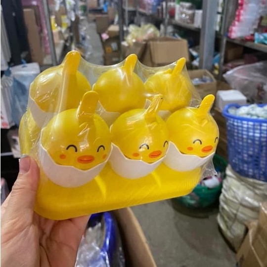Bộ 6 Khuôn làm kem que VỊT VÀNG dễ thương - nội địa Trung