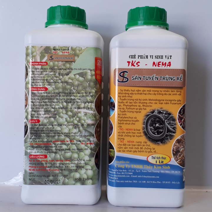 Nấm Săn Tuyến Trùng Rễ NEMA Săn Bắt Và Tiêu Diệt Tuyến Trùng Hại Rễ - Chai 1 LÍT