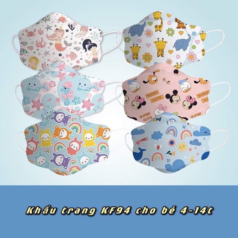 Khẩu trang kháng khuẩn KF94 cho bé chuẩn KN95