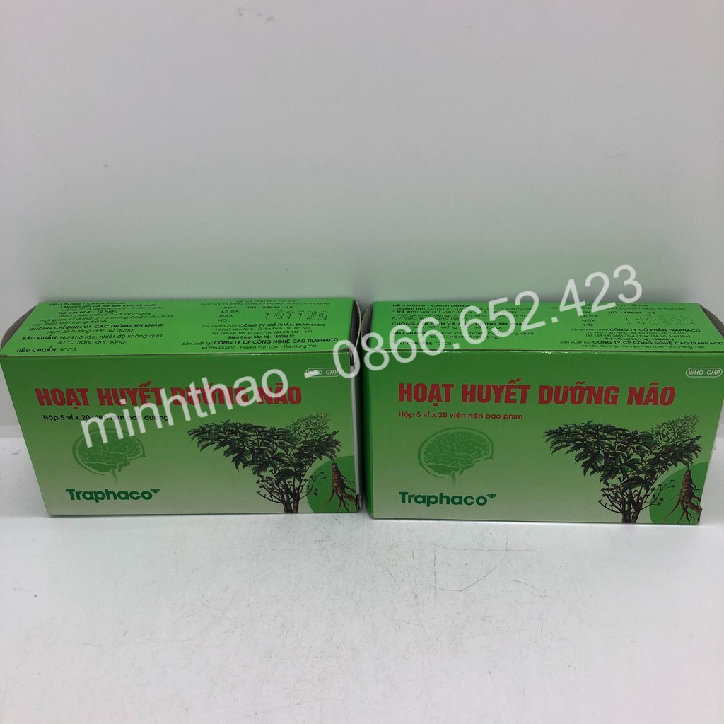 Hoạt Huyết Dưỡng Não Traphaco Hộp 100 viên