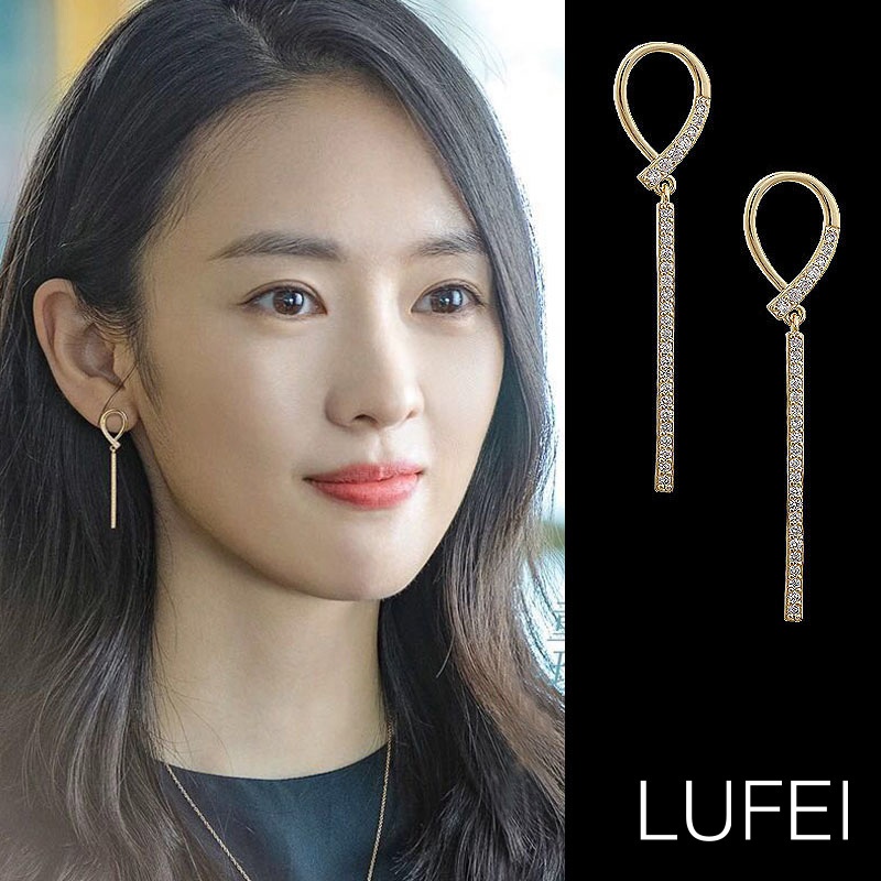 Khuyên tai dáng dài thời trang thanh lịch sang trọng dành cho nữ