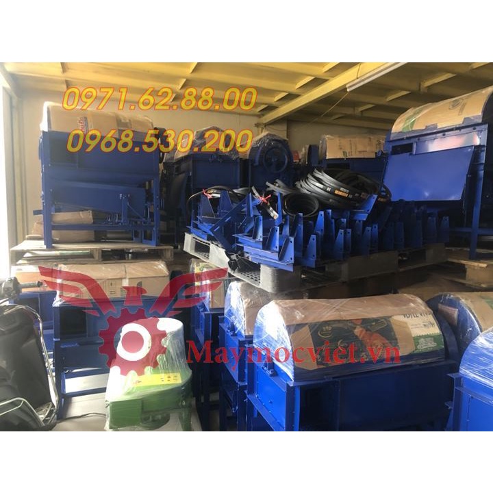 Máy tuốt lúa mini sàng rung động cơ xăng 6.5hp