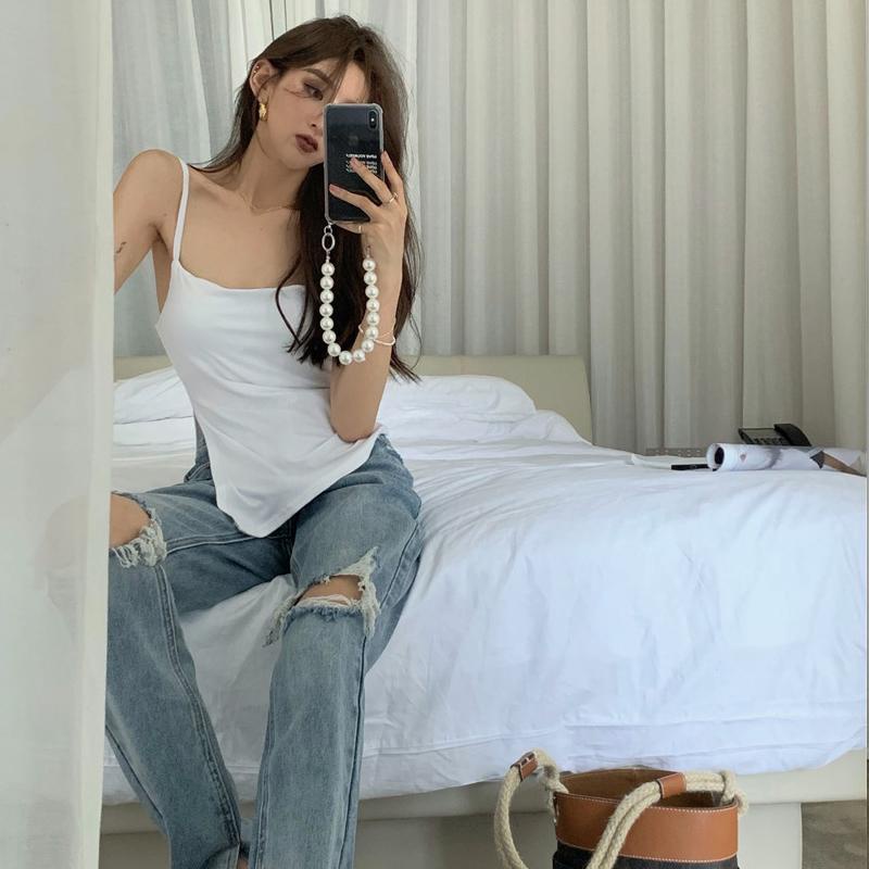 ✸☋Quần Jeans Nữ Lưng Cao Mài Rách Thời Trang Hàn