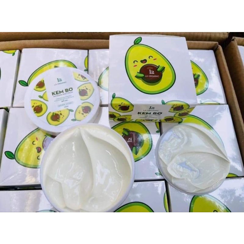 Kem Body Bơ Lá Organic Chính Hãng