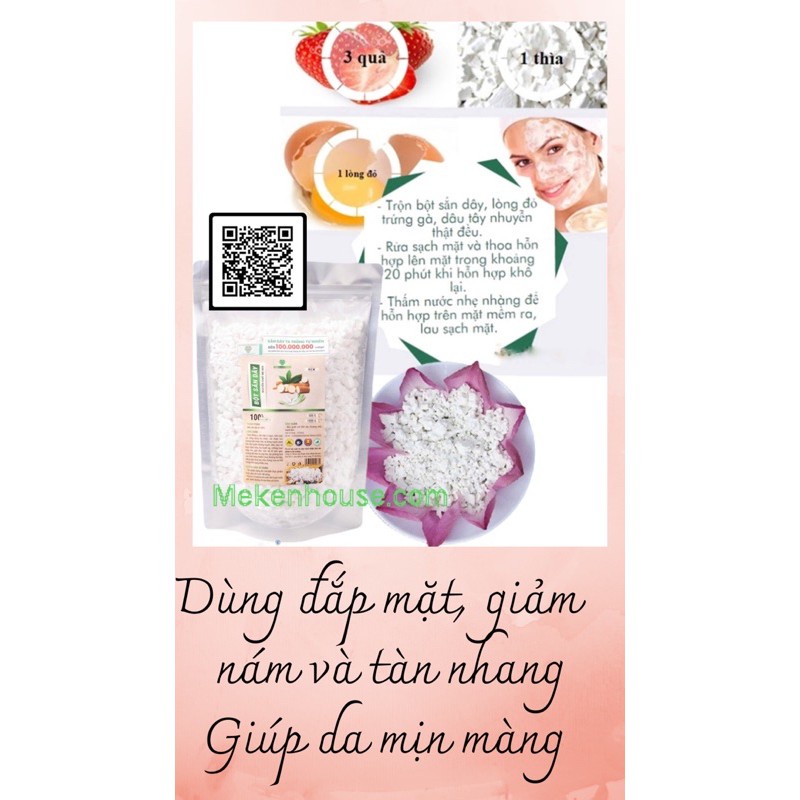 Bột Sắn Dây Ta  Mẹ Ken, Tươi Sạch Nguyên Chất Mẹ Ken 500g