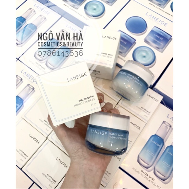 [LANEIGE] Kem dưỡng ẩm cho da dầu và hỗn hợp thiên dầu Laneige Water Bank Hydro Cream Ex 50ml