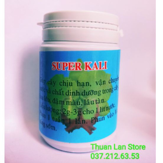 Super Kali Tám Ngọc - Giúp Cây Chịu Hạn, Kéo Dài Vòi Hoa, Hoa Lớn , Đậm Màu hũ 100g