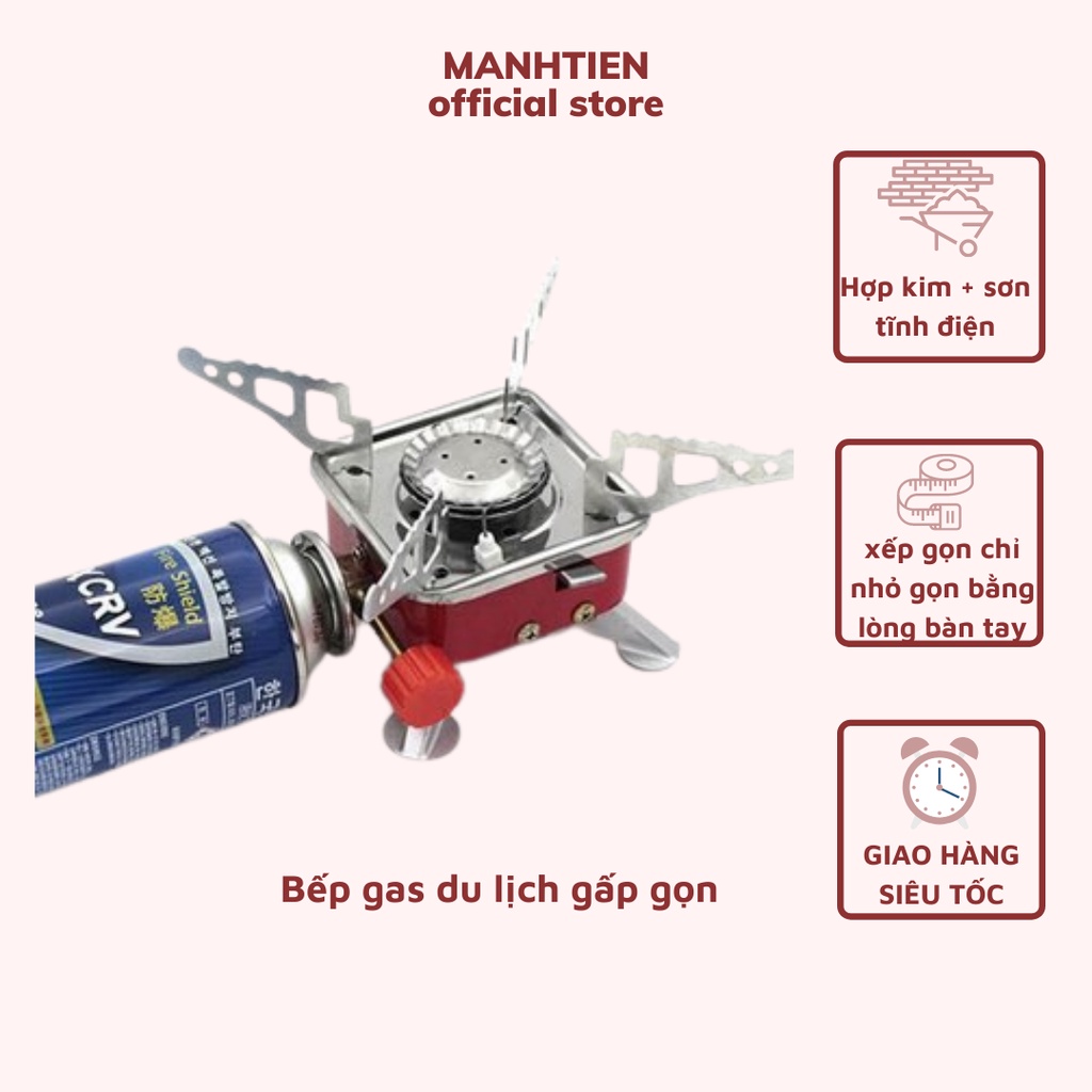 Bếp gas mini xếp gọn du lịch dã ngoại đa năng DTM Store