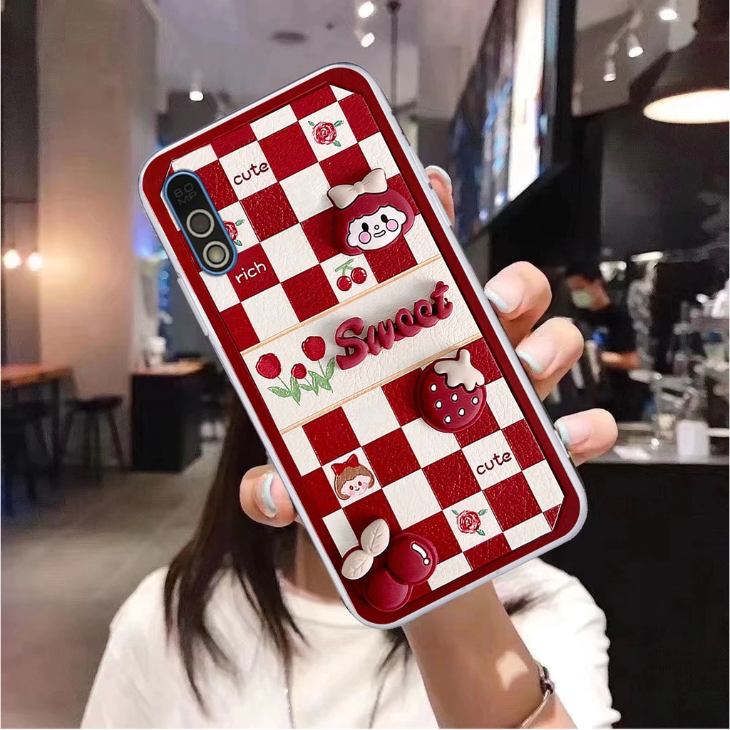 Ốp Vsmart Bee / Bee 3 in hình trái tim, caro kẹo ngọt đầy cá tính siêu đẹp siêu chất