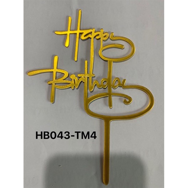 Que cắm chữ mica HPBD - 10 cái