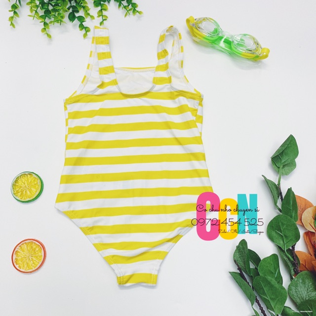 [NOW SHIP GIAO NHANH 1H] 13-20kg - Bikini 1 mảnh nhún bèo cây kem xinh xắn - đồ bơi cho bé gái - đồ bơi bé gái hàng xuất