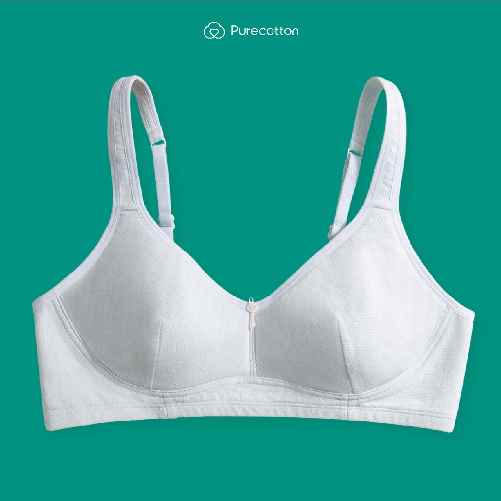 Áo lá học sinh Purecotton cho bé gái mới lớn chất liệu cotton cao cấp kiểu dáng chui đầu không đệm PC058