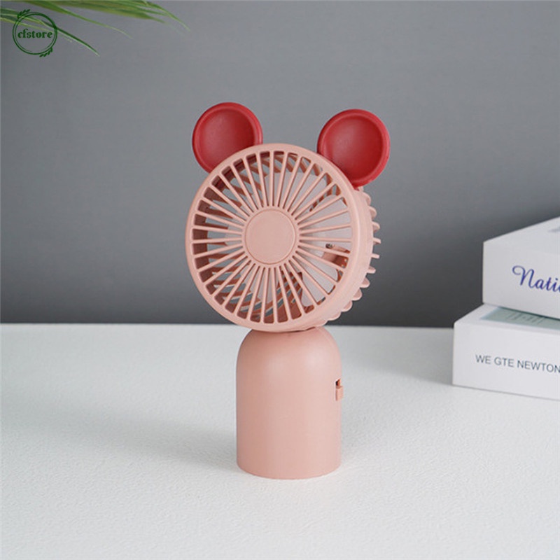 Quạt Mini Cầm Tay 3 Tốc Độ Dễ Thương Có Thể Điều Chỉnh Kèm Sạc USB Tiện Dụng Cho Gia Đình / Ngoài Trời
