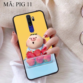 Ốp lưng Oppo A9 2020 viền dẻo TPU BST Lợn Tết